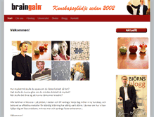 Tablet Screenshot of braingain.se
